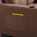 3-in-1 Foldable Tufted Loveseat Sofa Bed – Light Gray / Brown / Dark Gray / Beige, Side Pockets, Seats 2