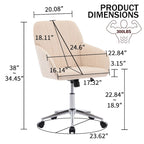Ergonomic Adjustable Office Chair – Green / Khaki, Memory Foam, Silver Metal Base, Single