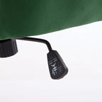 Ergonomic Adjustable Office Chair – Green / Khaki, Memory Foam, Silver Metal Base, Single