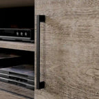 68" Wall Mounted Media Console – Weathered Oak / Seaside Pine, Industrial Style, 2-Person Assembly