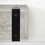 68" Wall Mounted Media Console – Weathered Oak / Seaside Pine, Industrial Style, 2-Person Assembly