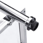 2-Tier Tempered Glass Console Table – Gold / Chrome, Steel & Acrylic Frame, Modern Style, Single