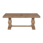50" Solid Pine Coffee Table – Reclaimed Natural & White / Reclaimed Natural / Grey, Farmhouse Style, Single