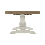 50" Solid Pine Coffee Table – Reclaimed Natural & White / Reclaimed Natural / Grey, Farmhouse Style, Single