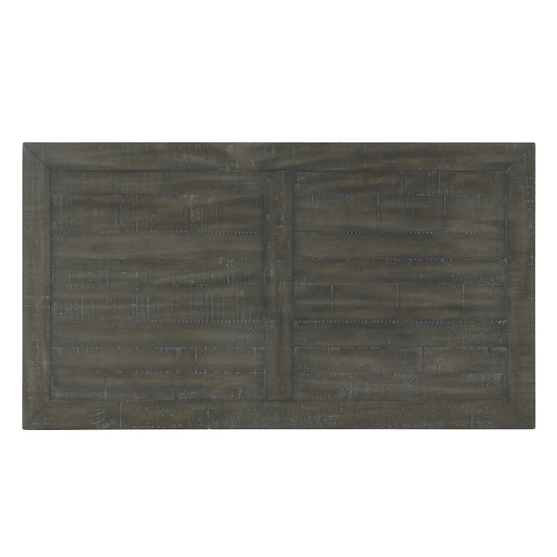 50" Solid Pine Coffee Table – Reclaimed Natural & White / Reclaimed Natural / Grey, Farmhouse Style, Single