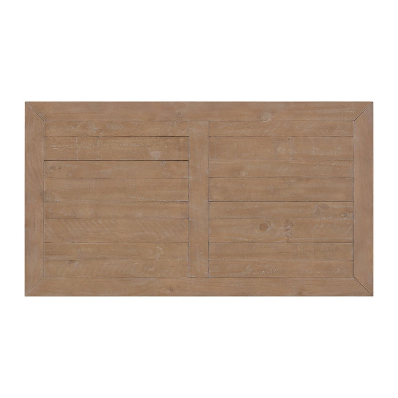 50" Solid Pine Coffee Table – Reclaimed Natural & White / Reclaimed Natural / Grey, Farmhouse Style, Single