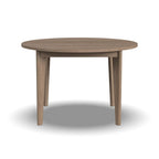Round Dining Table – Brown Oak Finish, Mid-Century Style, Seats 4, Single-Person Assembly