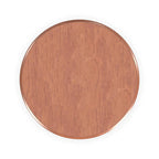 Round Pedestal Dining Table – Brown Oak Finish, Traditional Style, Seats 4, Single-Person Assembly