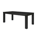 Butterfly Leaf Extendable Dining Table – Brushed Smoke, Solid Acacia Wood, Seats up to 10, 2-Person Assembly