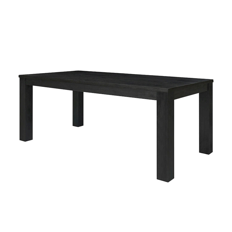 Butterfly Leaf Extendable Dining Table – Brushed Smoke, Solid Acacia Wood, Seats up to 10, 2-Person Assembly