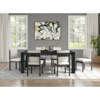 Butterfly Leaf Extendable Dining Table – Brushed Smoke, Solid Acacia Wood, Seats up to 10, 2-Person Assembly