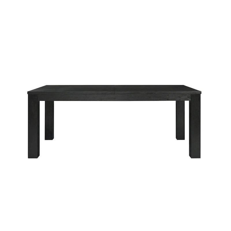 Butterfly Leaf Extendable Dining Table – Brushed Smoke, Solid Acacia Wood, Seats up to 10, 2-Person Assembly