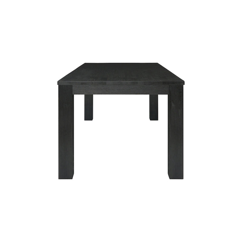 Butterfly Leaf Extendable Dining Table – Brushed Smoke, Solid Acacia Wood, Seats up to 10, 2-Person Assembly