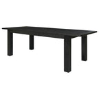 Butterfly Leaf Extendable Dining Table – Brushed Smoke, Solid Acacia Wood, Seats up to 10, 2-Person Assembly