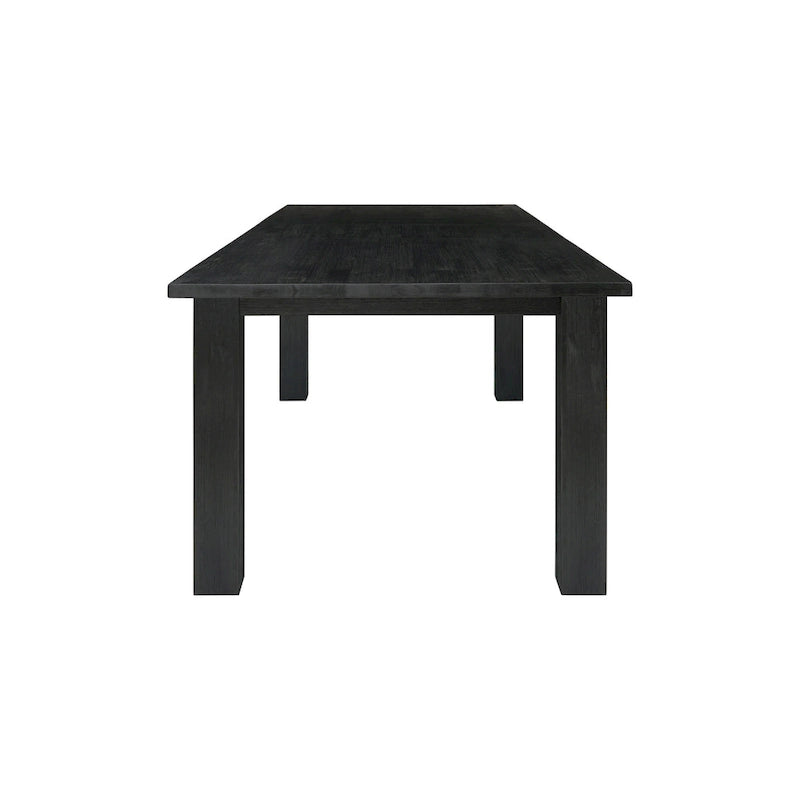 Butterfly Leaf Extendable Dining Table – Brushed Smoke, Solid Acacia Wood, Seats up to 10, 2-Person Assembly