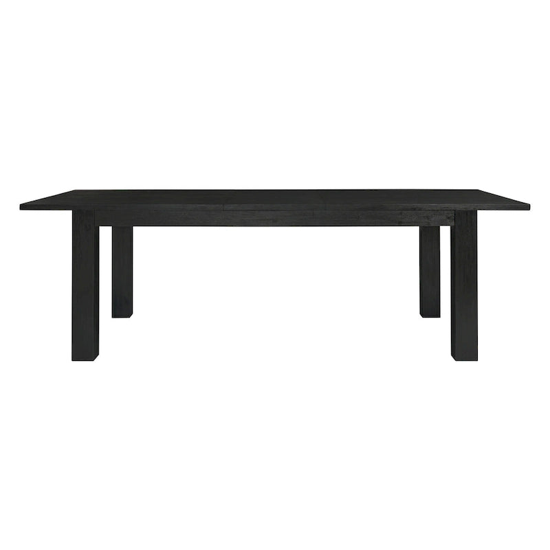 Butterfly Leaf Extendable Dining Table – Brushed Smoke, Solid Acacia Wood, Seats up to 10, 2-Person Assembly