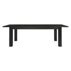 Butterfly Leaf Extendable Dining Table – Brushed Smoke, Solid Acacia Wood, Seats up to 10, 2-Person Assembly