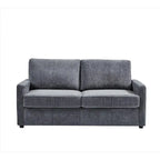 70" Corduroy Sleeper Sofa with Pull-Out Mattress – Ivory / Dark Green / Grey / Black, Square Arms, Seats 2–3