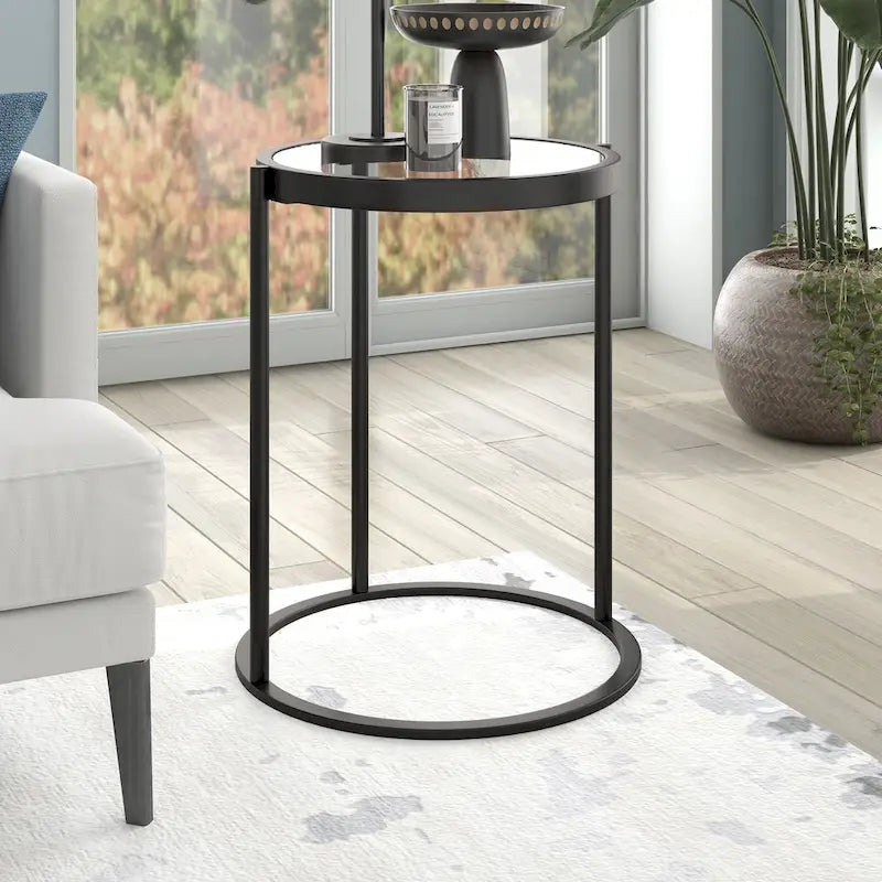 Duxbury 16  Wide Round Side Table