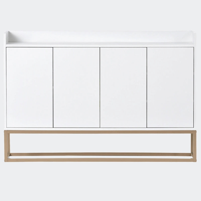 Black / White / Navy Sideboard Cabinet with Gold Legs – Single-Person Assembly