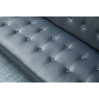75" Tufted Velvet Convertible Sleeper Sofa – Dark Blue / Green / Army Green / Rose / Ginger / Dark Grey / Beige, Chrome Legs, Seats 2