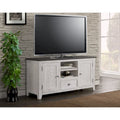 60" Solid Pine TV Stand – White & Grey / Natural / White / Black & Brown / Cream White & Brown, Farmhouse Rustic, Single