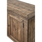 60" Solid Pine TV Stand – White & Grey / Natural / White / Black & Brown / Cream White & Brown, Farmhouse Rustic, Single