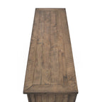 60" Solid Pine TV Stand – White & Grey / Natural / White / Black & Brown / Cream White & Brown, Farmhouse Rustic, Single