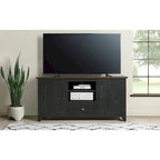 60" Solid Pine TV Stand – White & Grey / Natural / White / Black & Brown / Cream White & Brown, Farmhouse Rustic, Single
