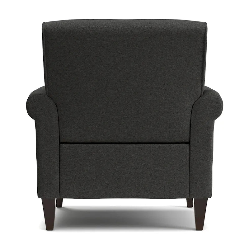 Transitional Upholstered Arm Chair – Taupe-Grey / Caribbean Blue / Charcoal Grey, Nail Head Trim, Single