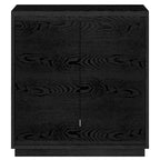 30" Rectangular Accent Cabinet with 2 Doors – Antiqued Gray Oak / Black Grain / White / Alder White, Single-Person Assembly