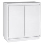 30" Rectangular Accent Cabinet with 2 Doors – Antiqued Gray Oak / Black Grain / White / Alder White, Single-Person Assembly