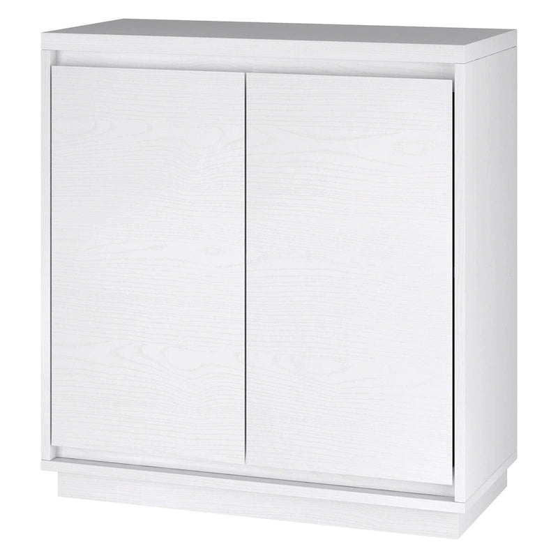 30" Rectangular Accent Cabinet with 2 Doors – Antiqued Gray Oak / Black Grain / White / Alder White, Single-Person Assembly
