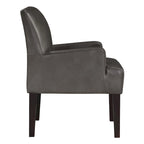 Woven Fabric Accent Chair – 12 Colors, Box Spring Seat, Espresso Wood Frame, Single