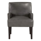 Woven Fabric Accent Chair – 12 Colors, Box Spring Seat, Espresso Wood Frame, Single