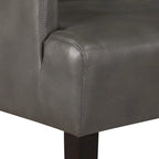 Woven Fabric Accent Chair – 12 Colors, Box Spring Seat, Espresso Wood Frame, Single
