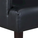 Woven Fabric Accent Chair – 12 Colors, Box Spring Seat, Espresso Wood Frame, Single