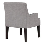 Woven Fabric Accent Chair – 12 Colors, Box Spring Seat, Espresso Wood Frame, Single