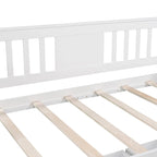 Twin Daybed with 2 Drawers & Foldable Side Tables – Espresso, Pine & MDF, 3-Side Rail, Single