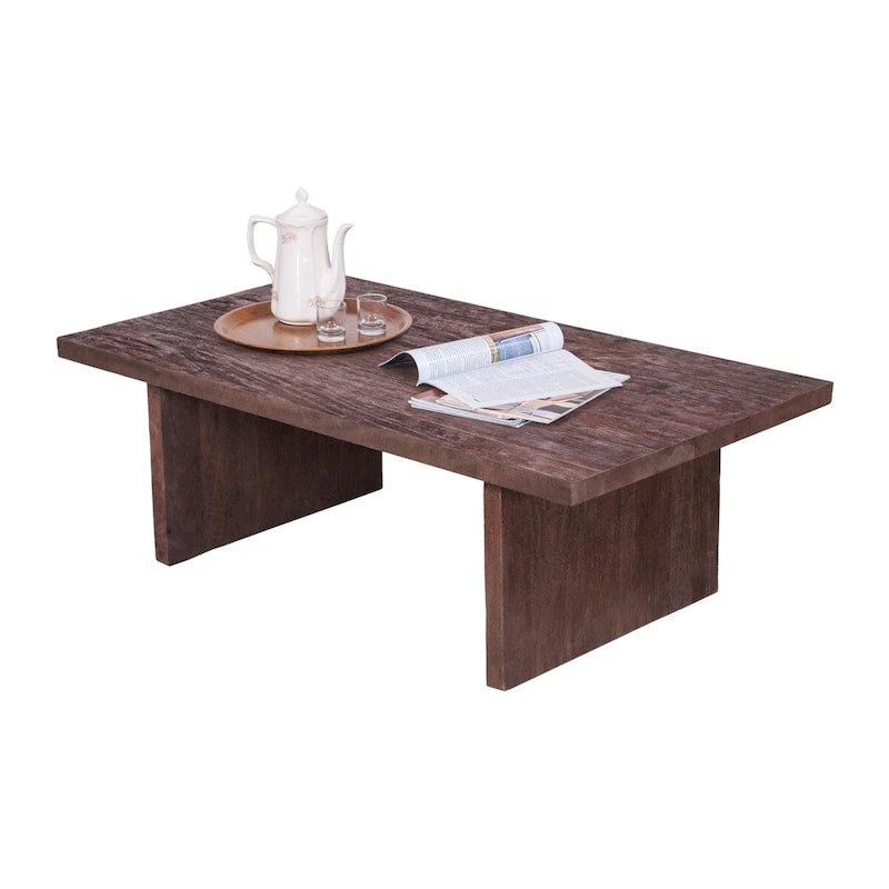Round Dining Table – Brown Oak Finish, Mid-Century Style, Seats 4, Single-Person Assembly