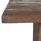 Round Dining Table – Brown Oak Finish, Mid-Century Style, Seats 4, Single-Person Assembly
