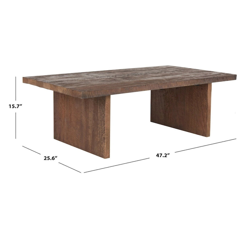 Round Dining Table – Brown Oak Finish, Mid-Century Style, Seats 4, Single-Person Assembly