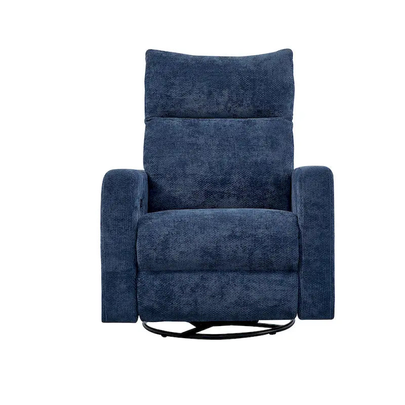 Power Swivel Glider Recliner – Beige / Light Grey / Black / Deep Blue / Dark Grey, USB Port, Single