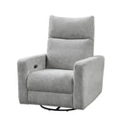 Power Swivel Glider Recliner – Beige / Light Grey / Black / Deep Blue / Dark Grey, USB Port, Single