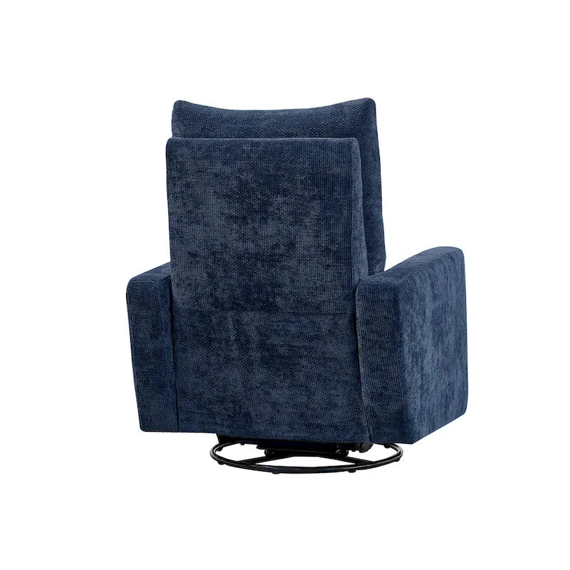 Power Swivel Glider Recliner – Beige / Light Grey / Black / Deep Blue / Dark Grey, USB Port, Single