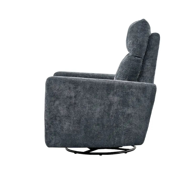 Power Swivel Glider Recliner – Beige / Light Grey / Black / Deep Blue / Dark Grey, USB Port, Single