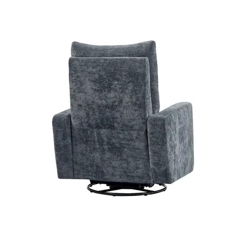 Power Swivel Glider Recliner – Beige / Light Grey / Black / Deep Blue / Dark Grey, USB Port, Single