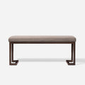 Boucle Upholstered Accent Bench – Grey / Beige, Metal Frame, Contemporary Style, Single