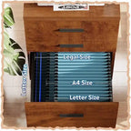 3-Drawer Rolling File Cabinet – Black / White / Walnut, Eco Wood, Contemporary Style, Single